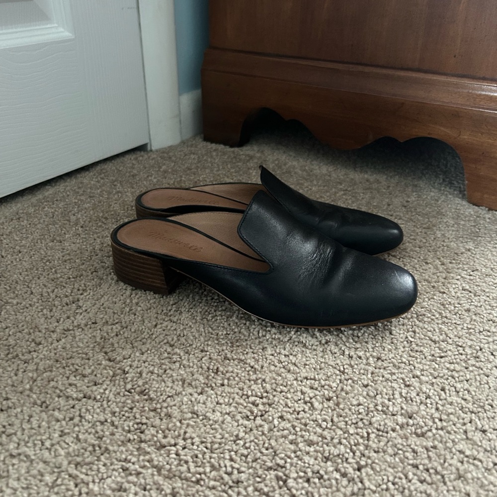*Final Price* Madewell Black Leather Mules